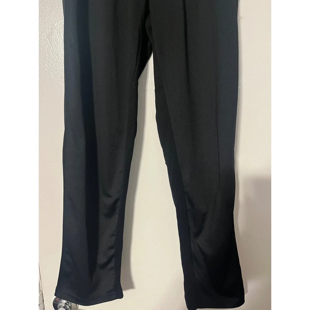 Nike Kids Dri-FIT Black Athletic Track Pants Elastic Waist Swoosh Logo Large L
